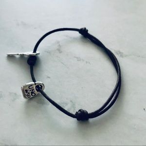 UNO de 50 Adjustable Brown Leather Bracelet